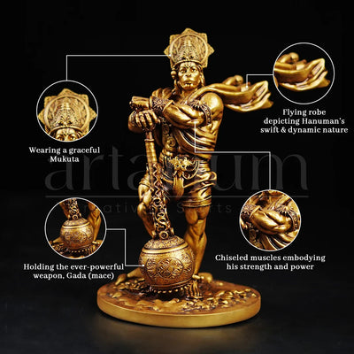 Bahubali Hanuman Car Dashboard (Free Hanuman ji Pendant)