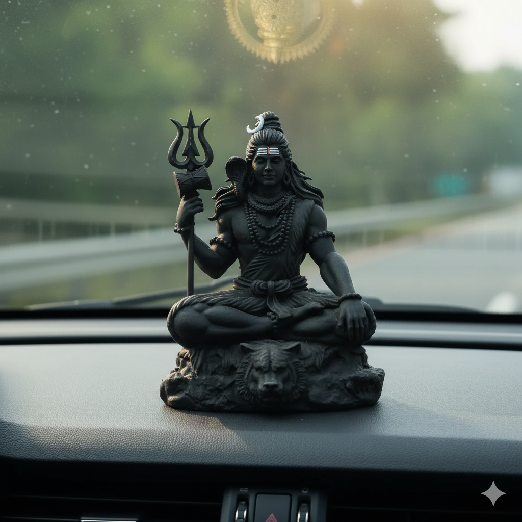 Bholenath Shiva Idol for Car Dashboard