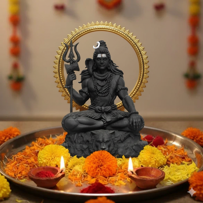 Bholenath Shiva Idol for Car Dashboard