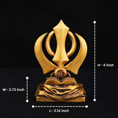 Khanda Sahib for Car Dashboard
