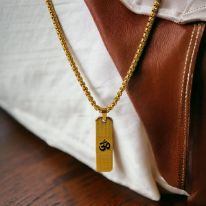 24K Gold Plated Om Connection Necklace